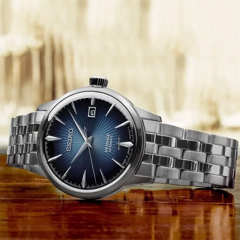 Seiko Presage Cocktail Time Blue Dial Men's Watch- SRPB41J1